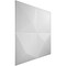 Ekena Millwork Ellis EnduraWall Decorative 3D Wall Panel, White, 19 5/8"W x 19 5/8"H WP20X20ELWH - alternate 6
